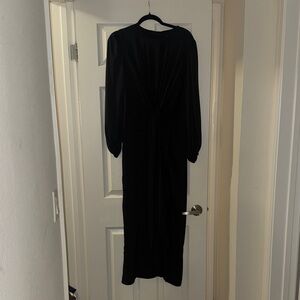 Elegant Black Long Sleeve Dress